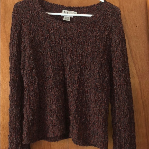 Colorful Wide Neck Threaded Sweater - Picture 2 of 4